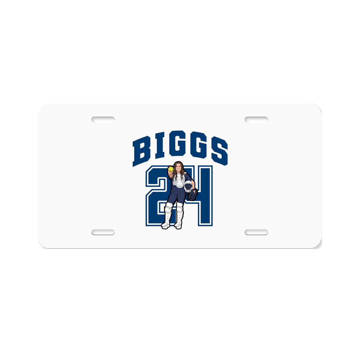 License Plate — Number in Classic