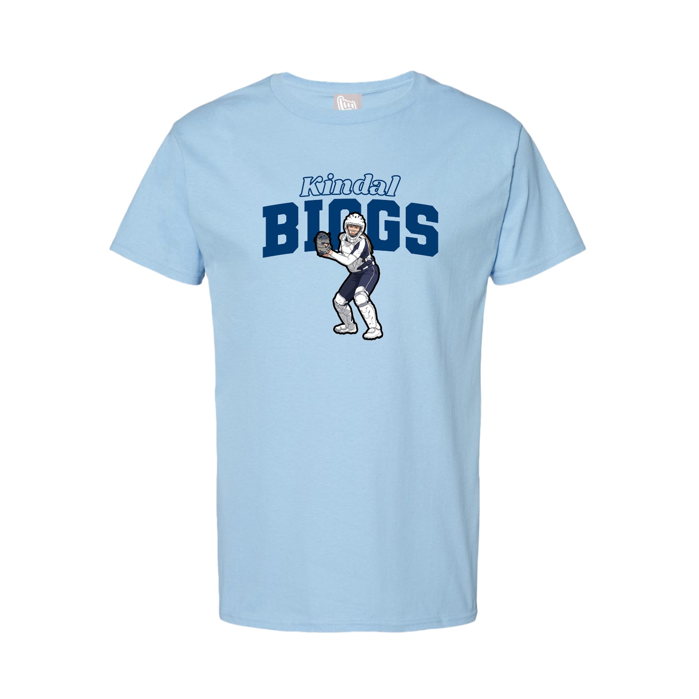 Tee — Name Arch in Light Blue