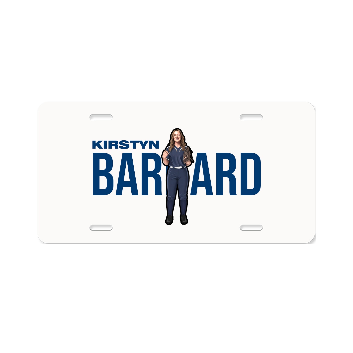 License Plate — Player Name in Classic