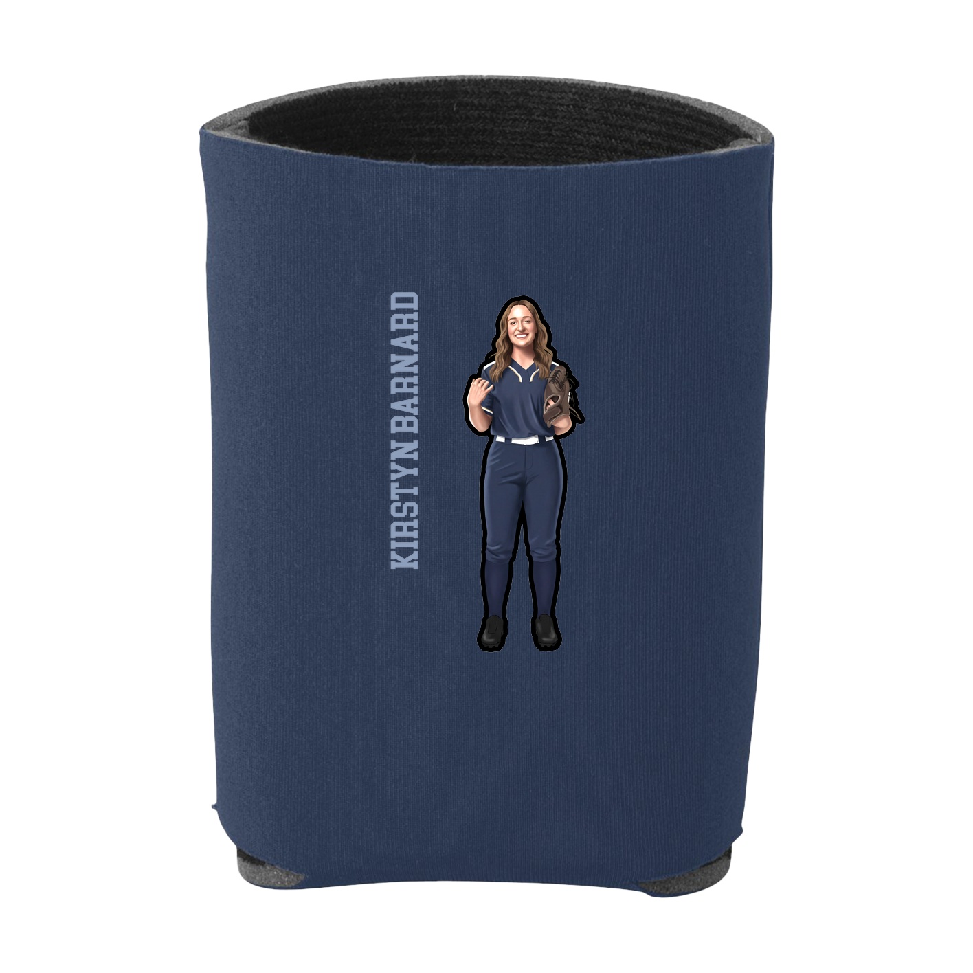 Can Holder — Name Vertical in Navy