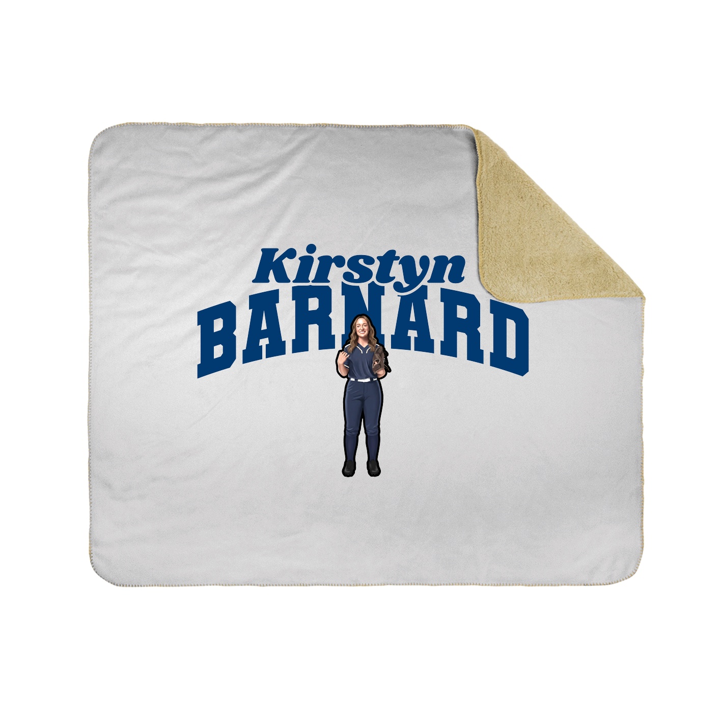 Throw Blanket — Signature Arch in White
