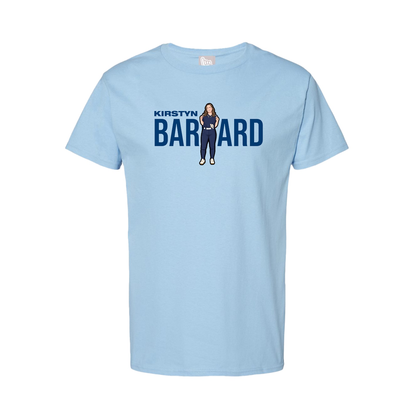 Tee — Player Name in Light Blue