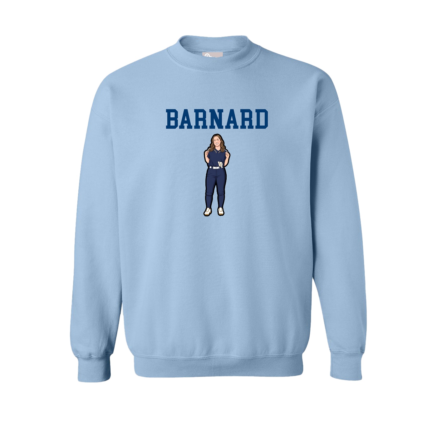 Fleece Crew — Shirsey in Light Blue