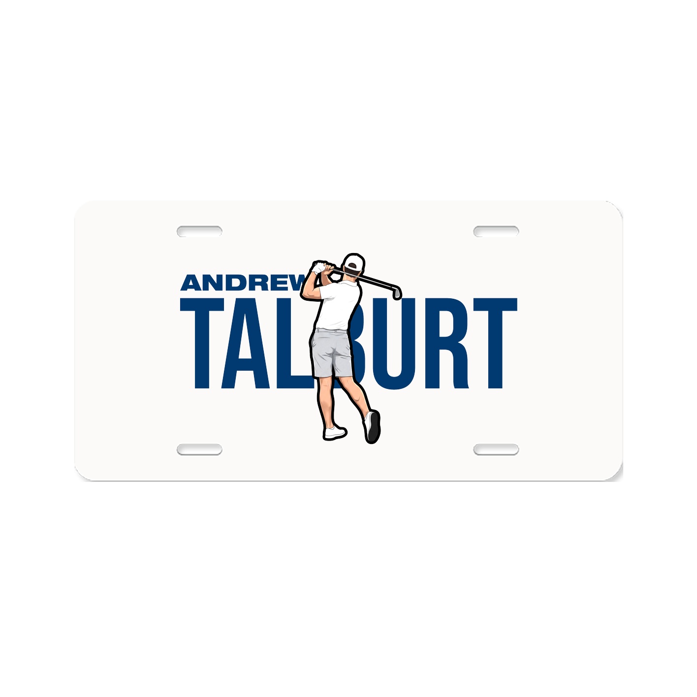 License Plate — Player Name in Classic