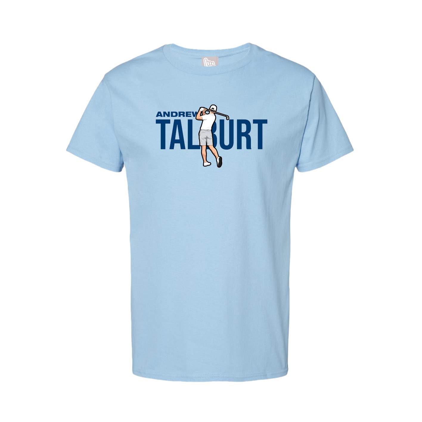 Youth Tee — Player Name in Light Blue