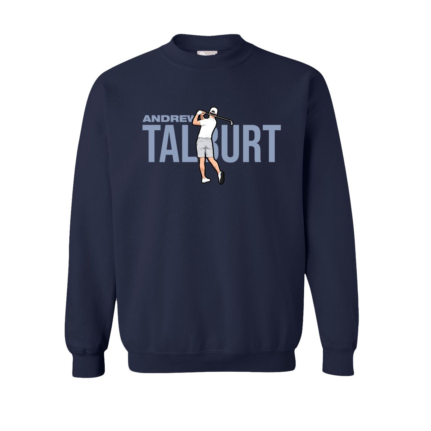 Fleece Crew — Player Name in Navy