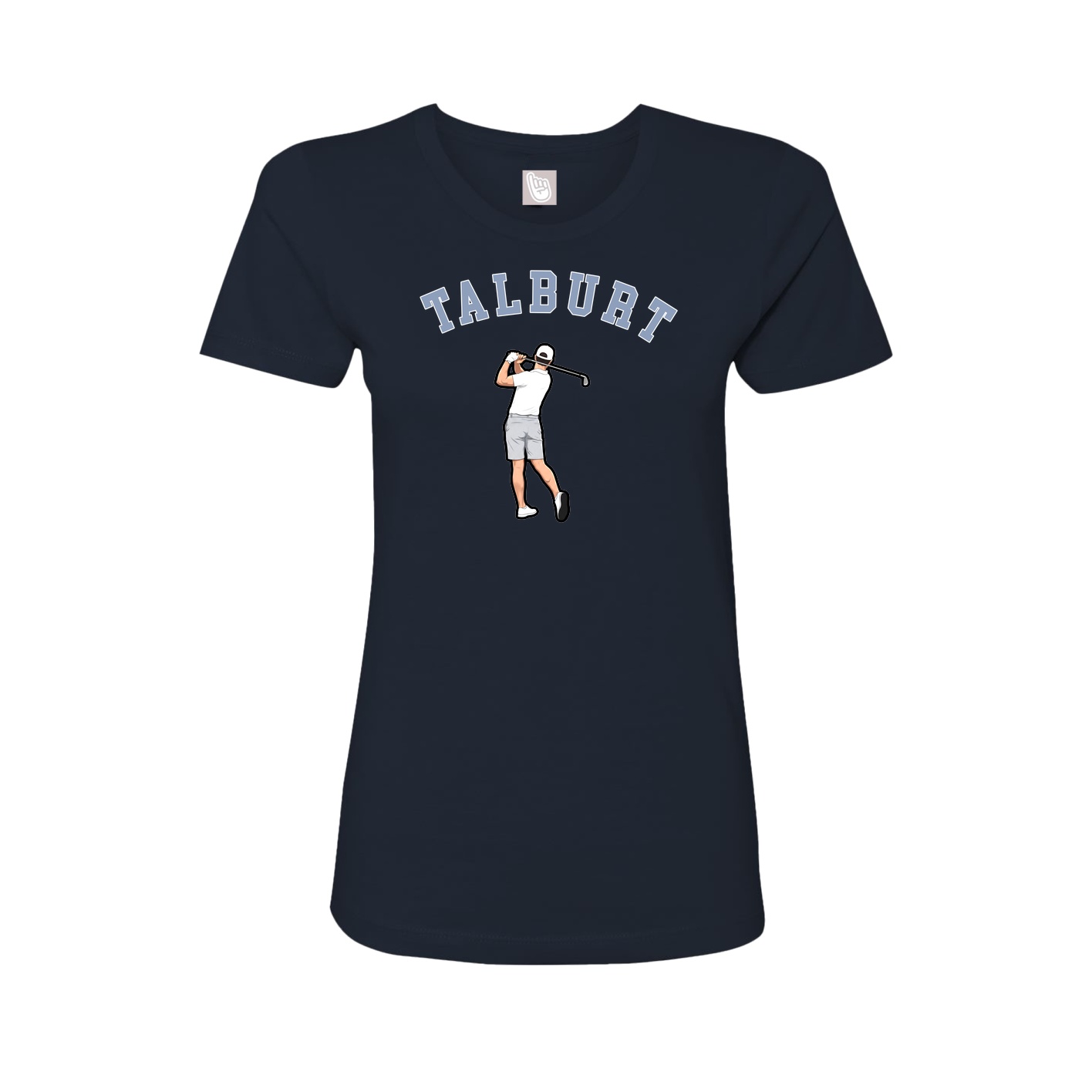 Fitted Women's Tee — Shirsey Arch in Navy