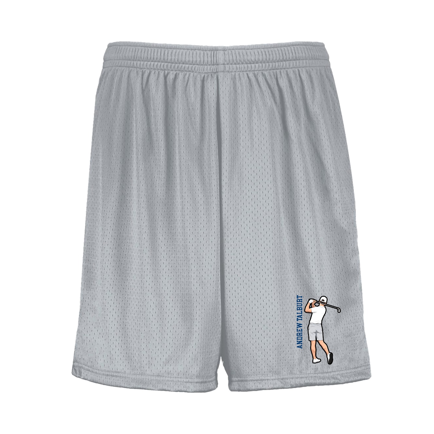 Shorts — Name Vertical in Silver