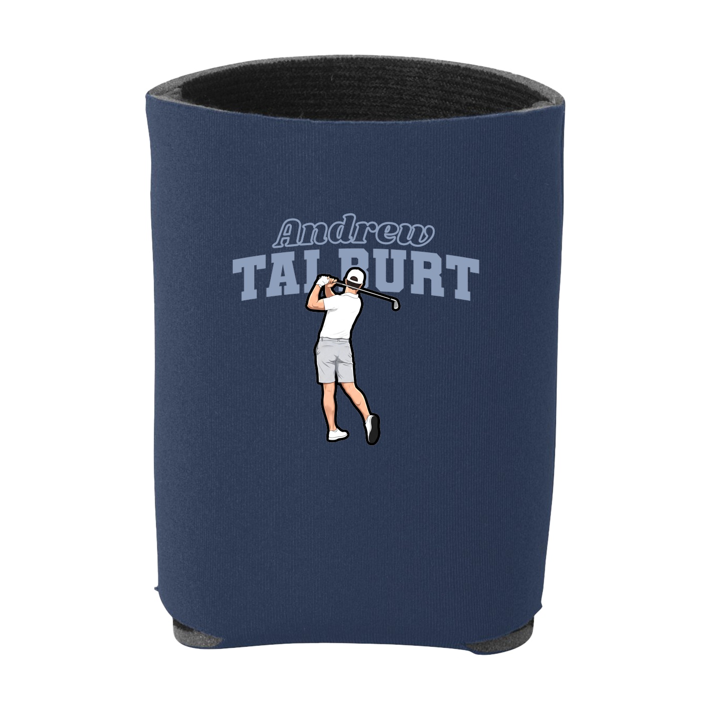 Can Holder — Name Arch in Navy