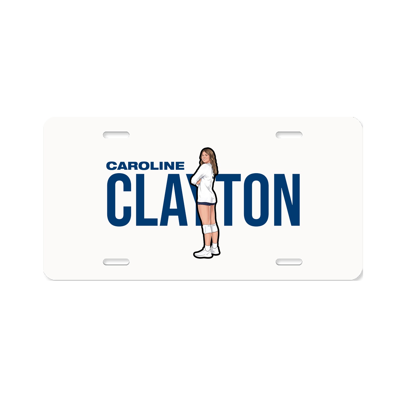 License Plate — Player Name in Classic