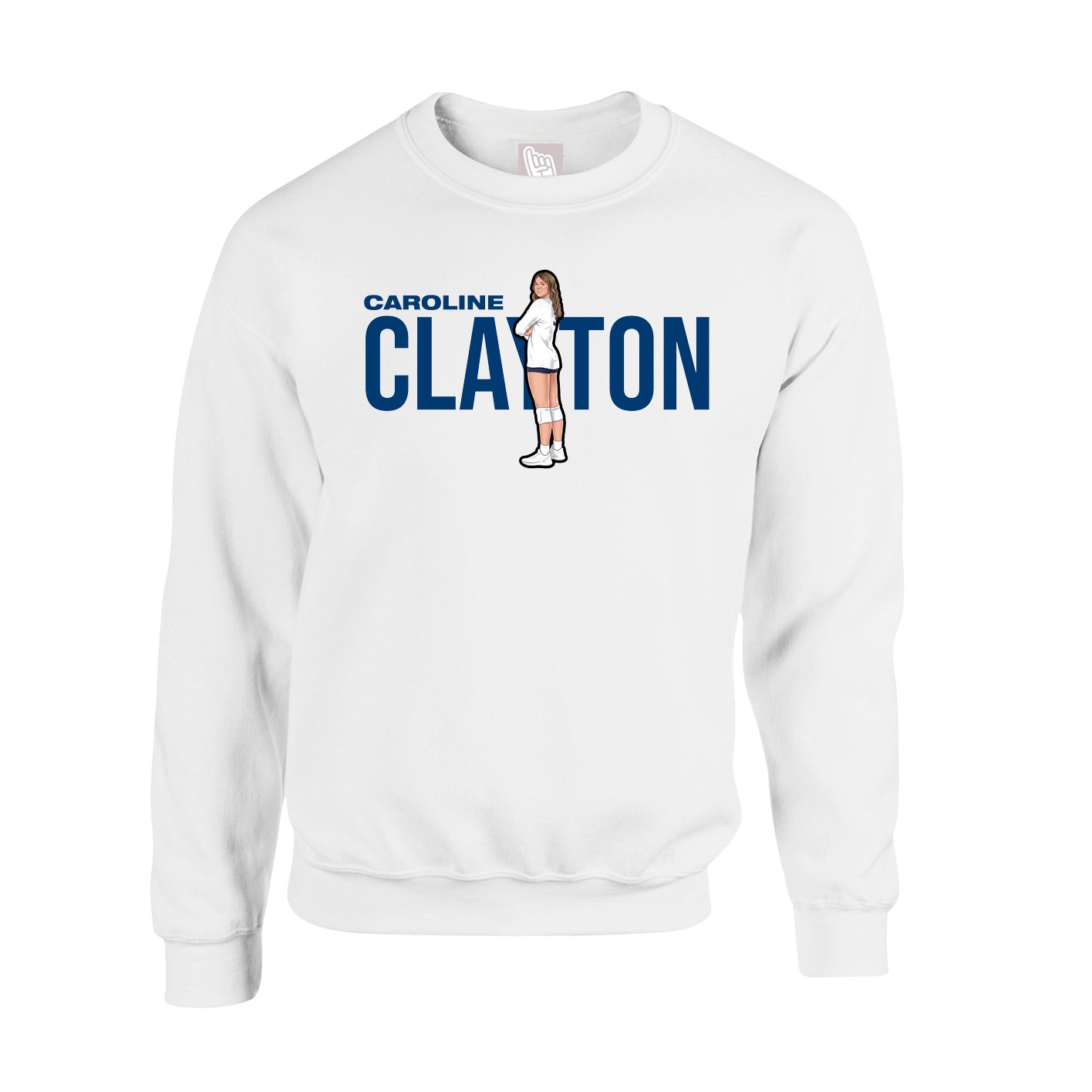 Fleece Crew — Player Name in White