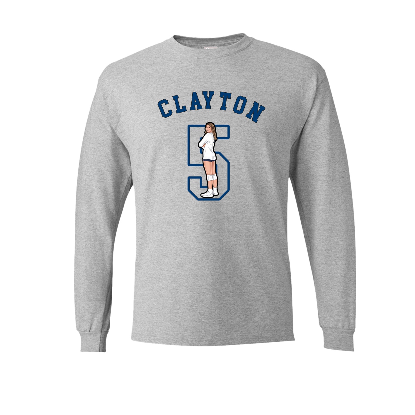 Long Sleeve Tee — Shirsey Arch in Grey
