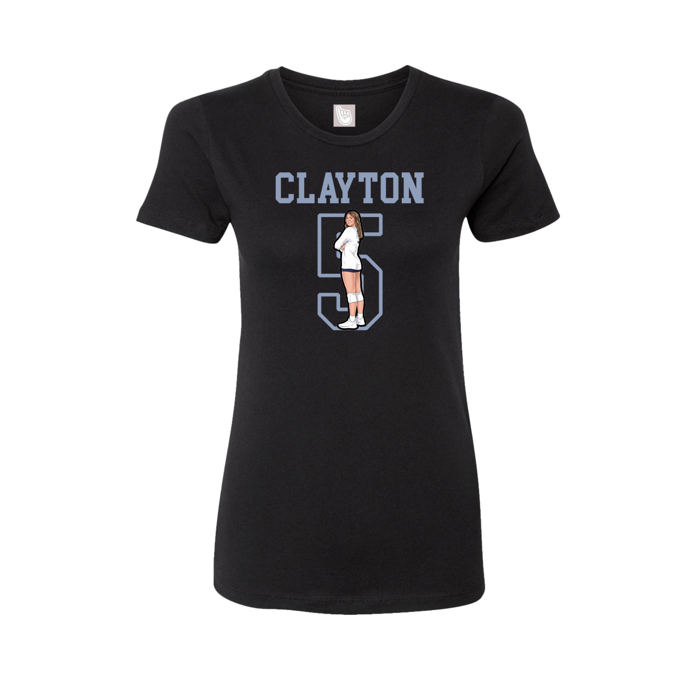 Fitted Women's Tee — Shirsey in Black