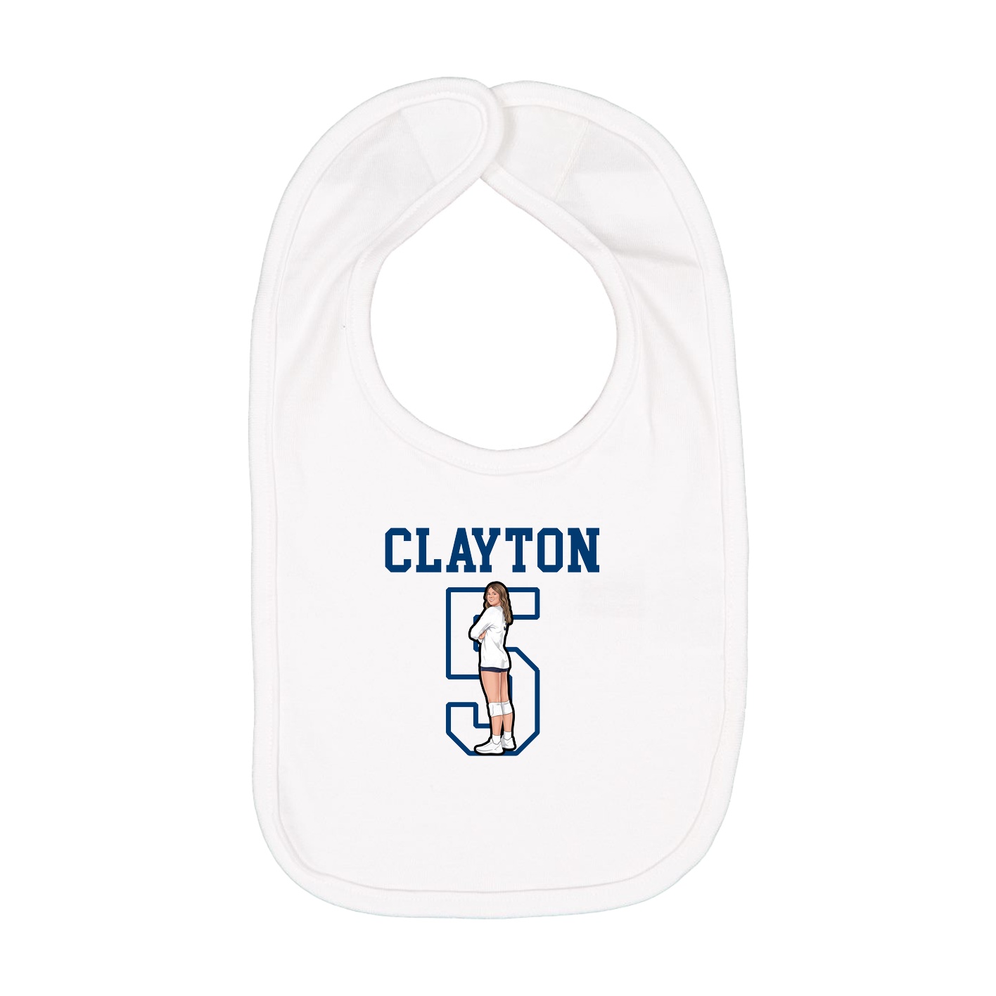 Infant Bib — Shirsey in White