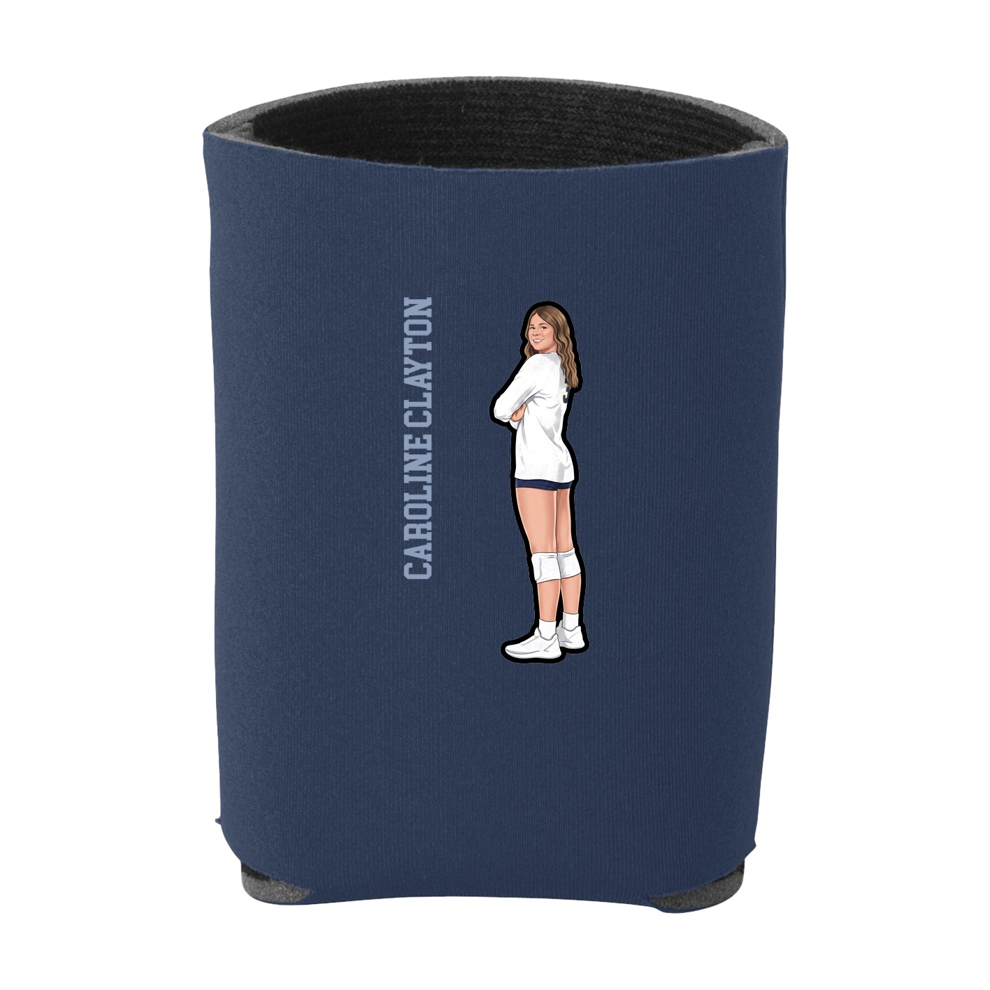 Can Holder — Name Vertical in Navy