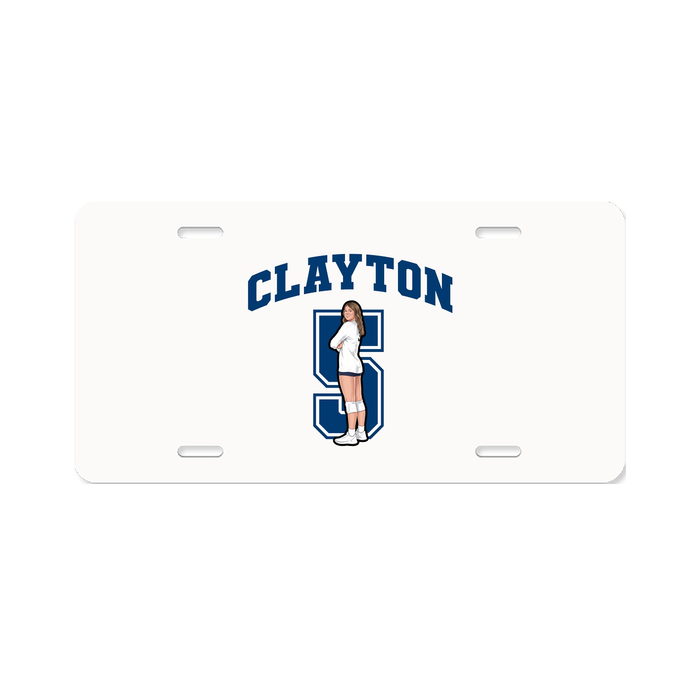 License Plate — Number in Classic