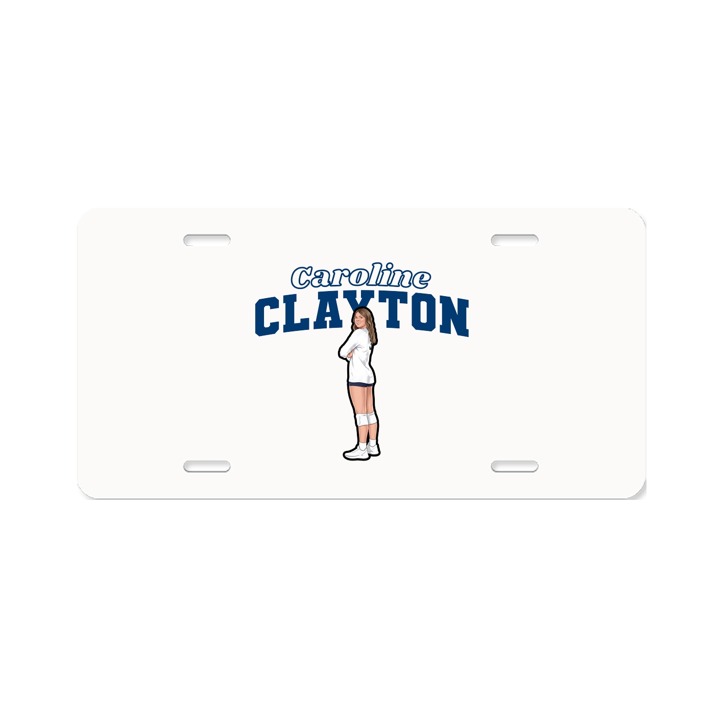 License Plate — Name Arch in Classic