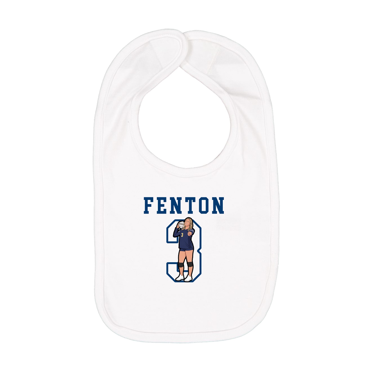Infant Bib — Shirsey in White