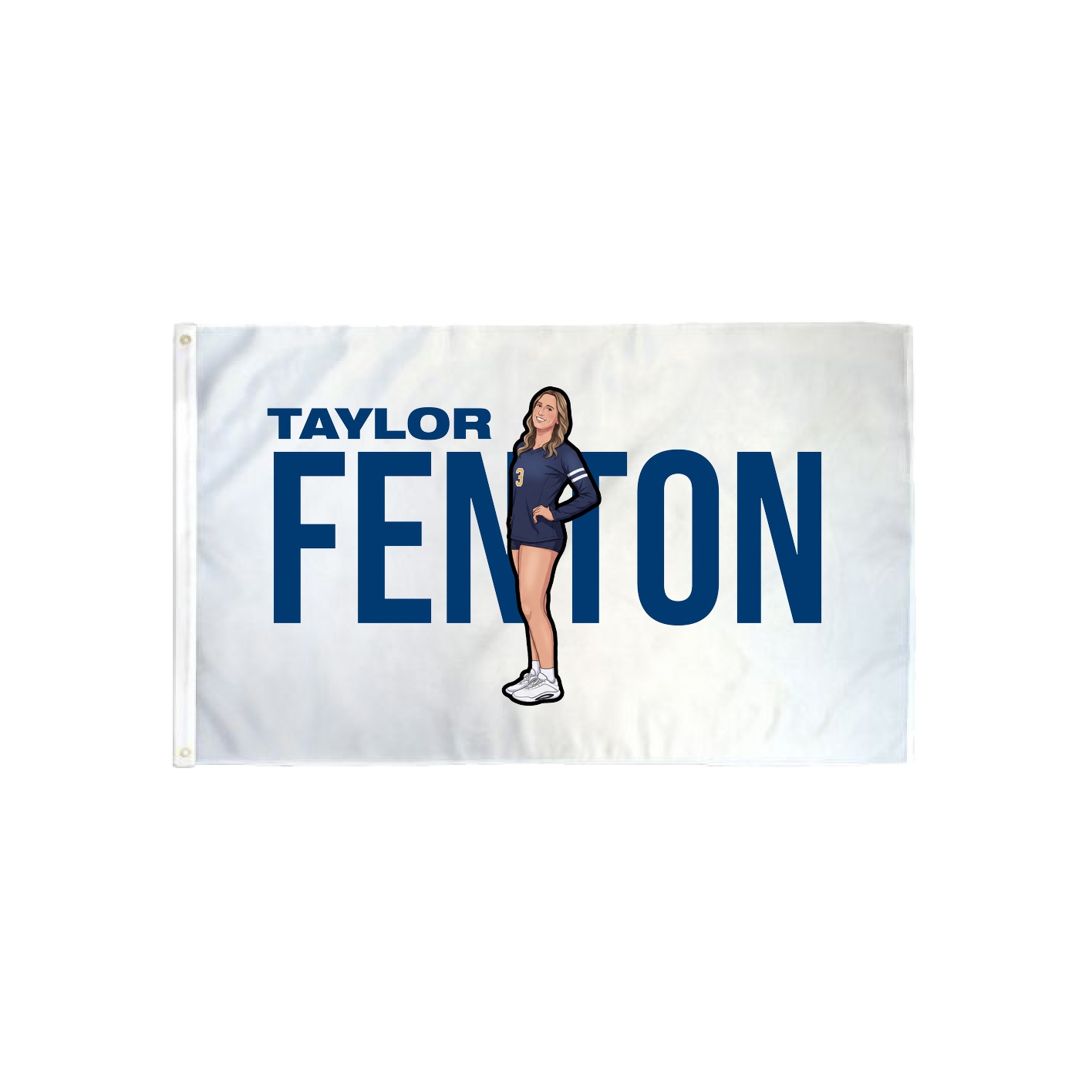 3x5 Flag — Player Name in Classic