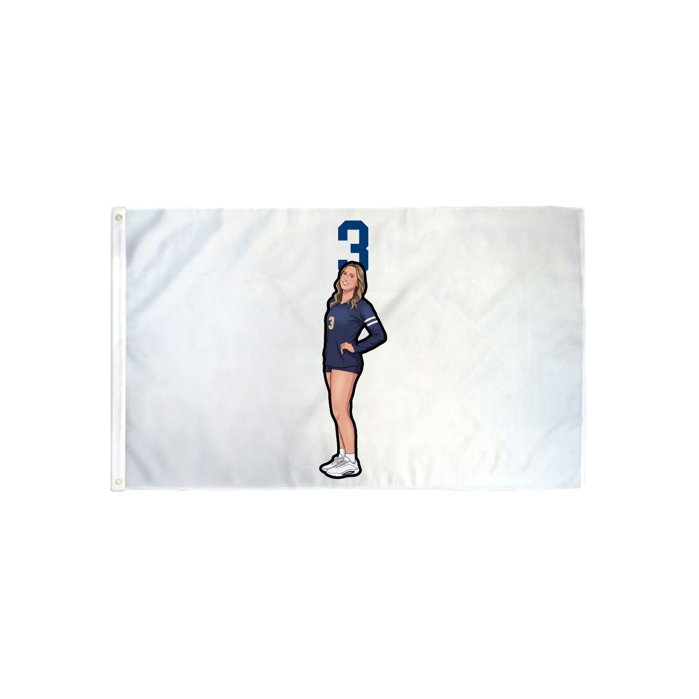 3x5 Flag — Number Top in Classic