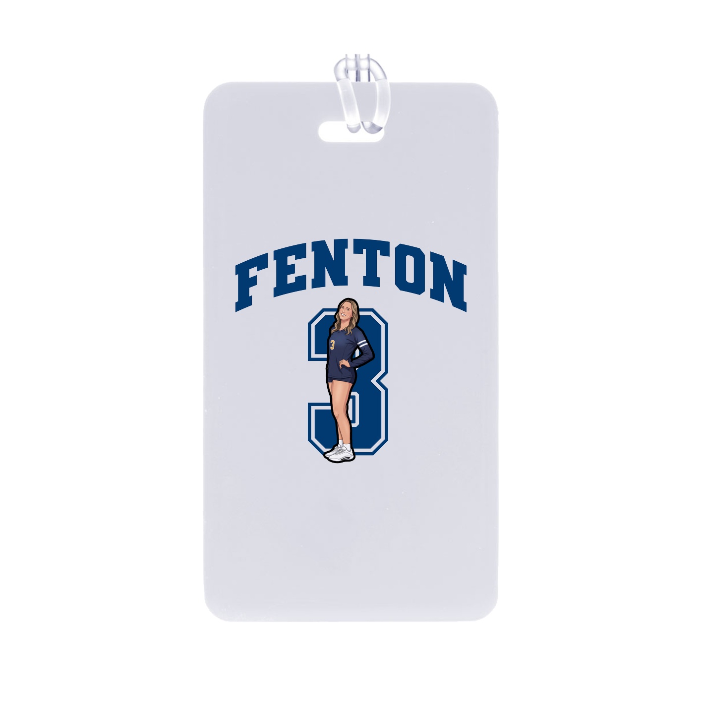 Bag Tag — Number in Classic