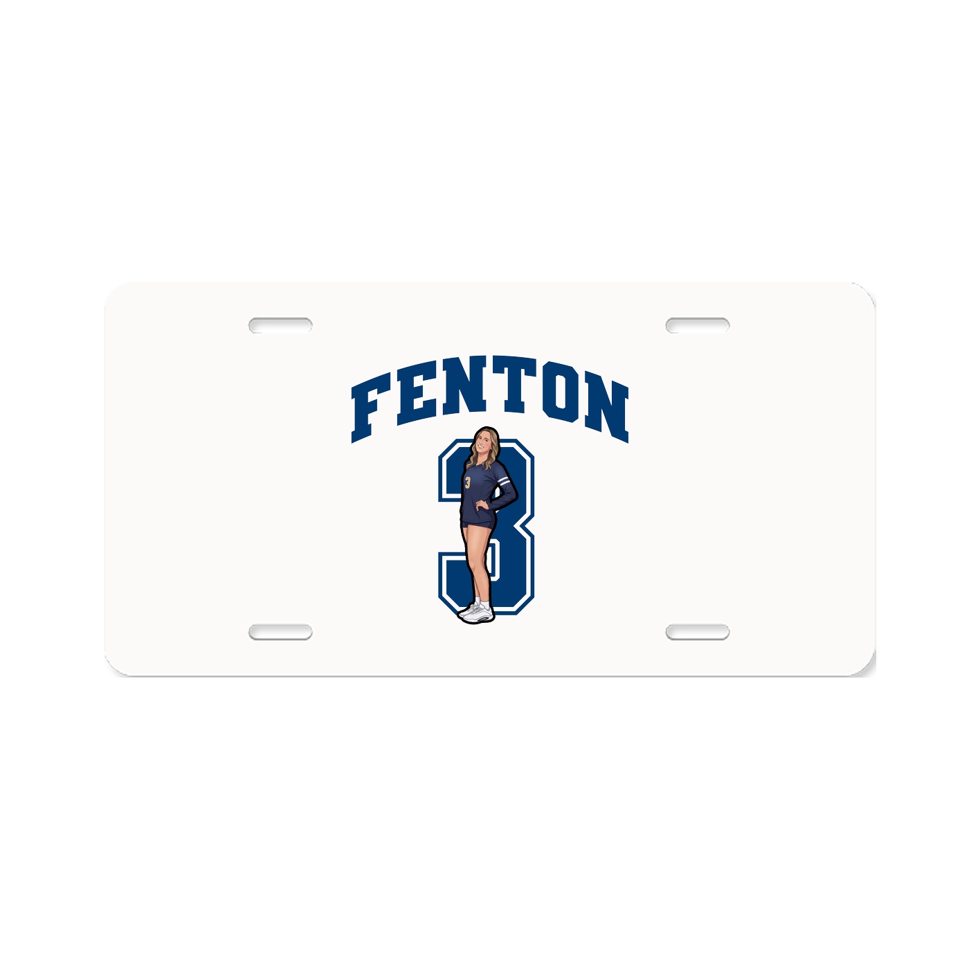 License Plate — Number in Classic