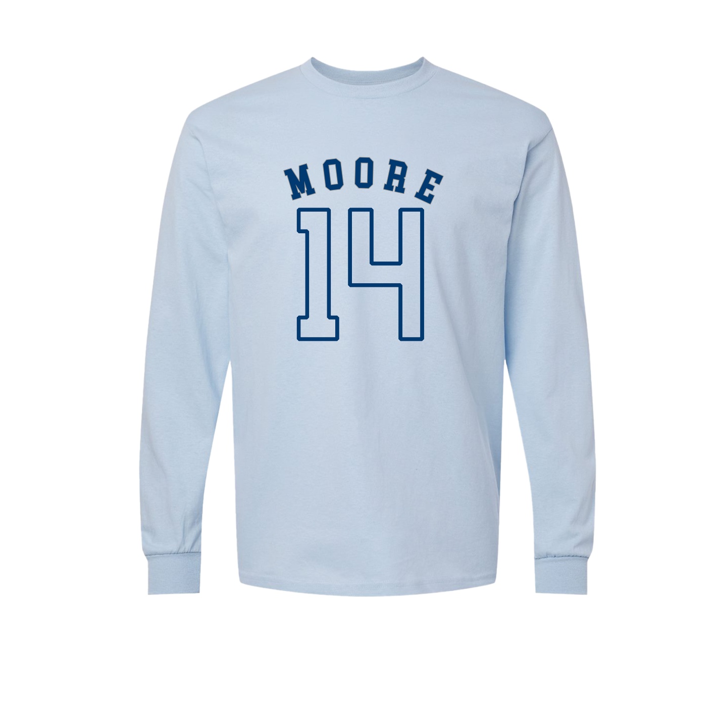 Long Sleeve Tee — Shirsey Arch in Light Blue