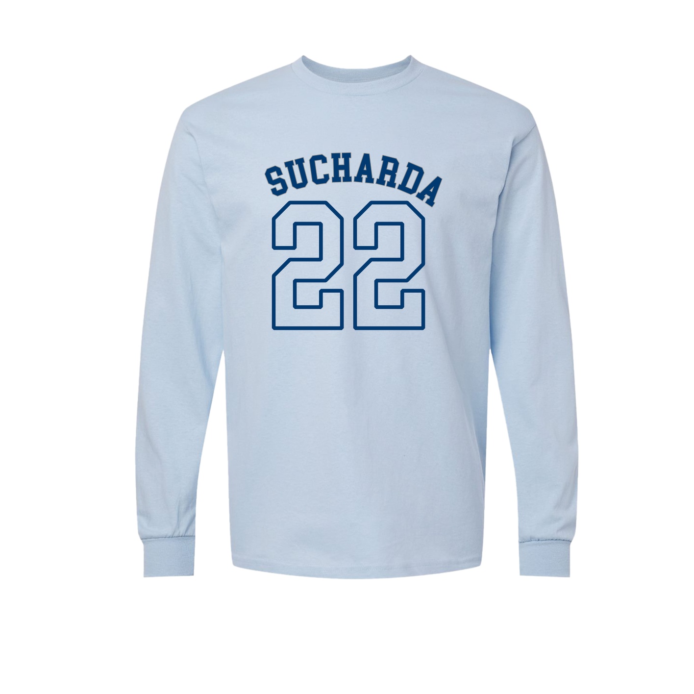 Long Sleeve Tee — Shirsey Arch in Light Blue