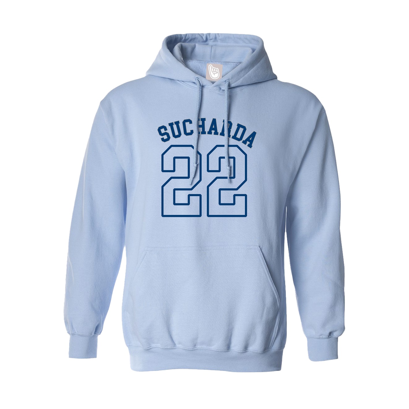 Hoodie — Shirsey Arch in Light Blue