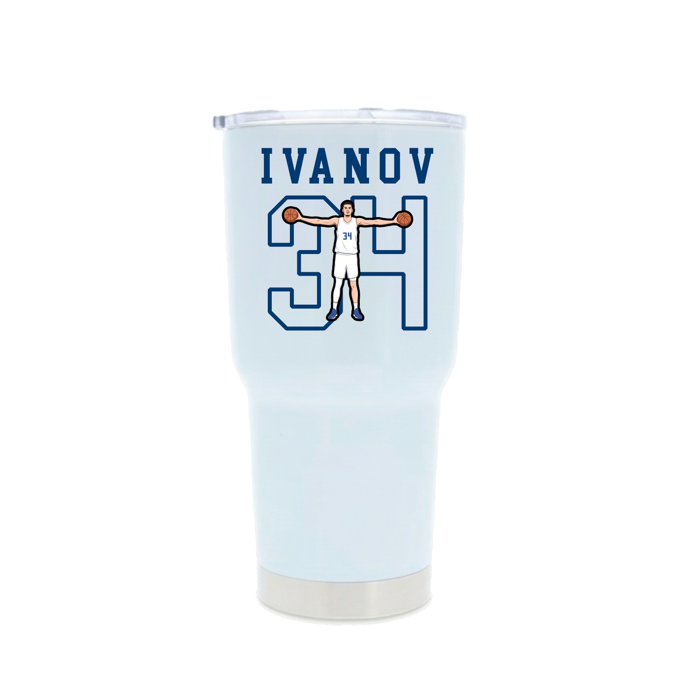 30oz Stainless Steel Tumbler — Shirsey in White
