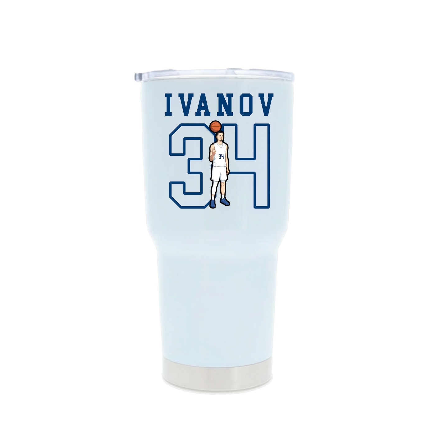 30oz Stainless Steel Tumbler — Shirsey in White