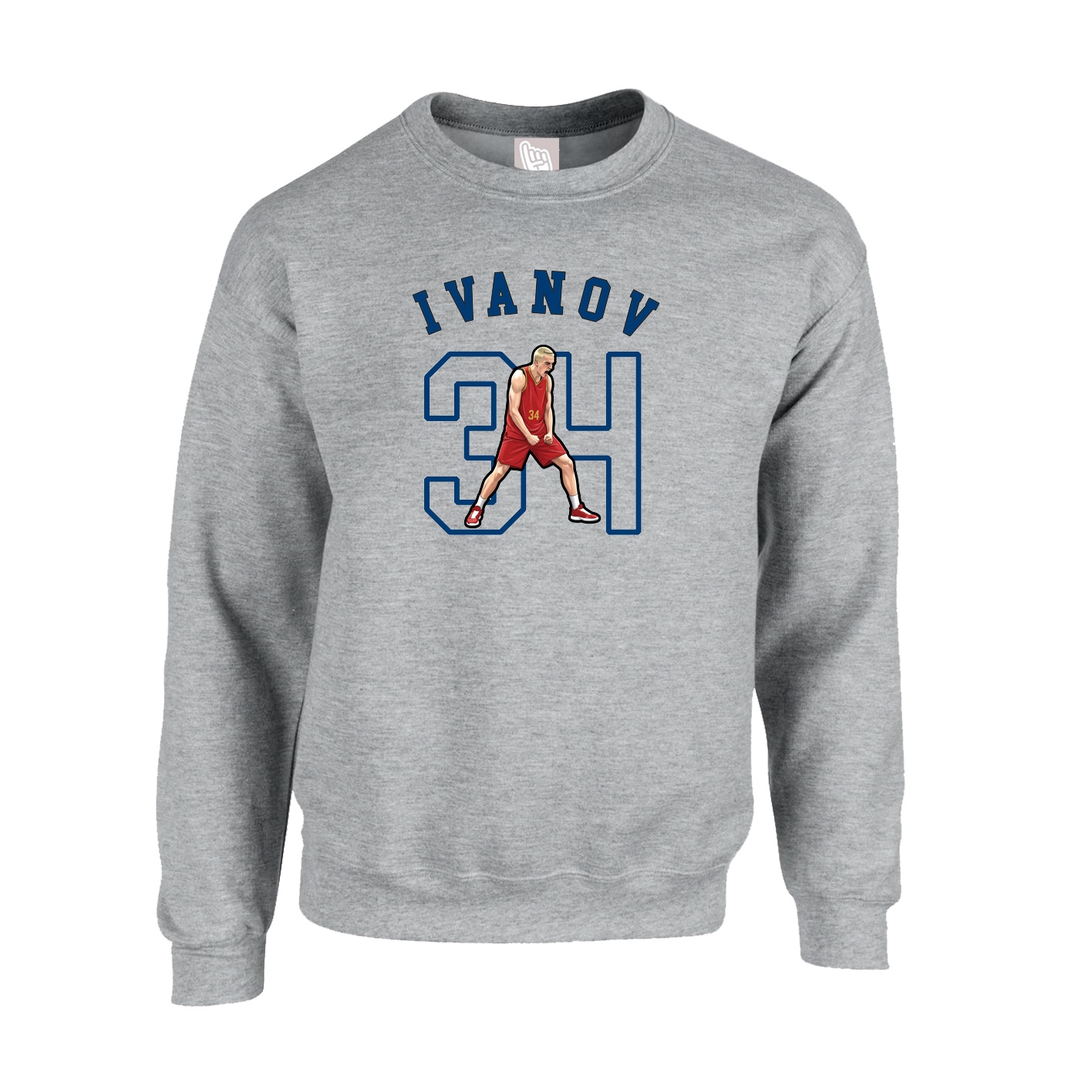 Fleece Crew — Shirsey Arch in Grey
