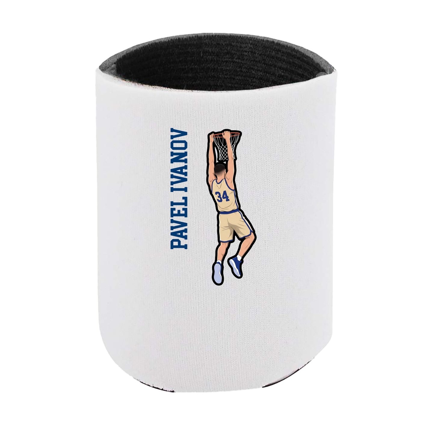 Can Holder — Name Vertical in White