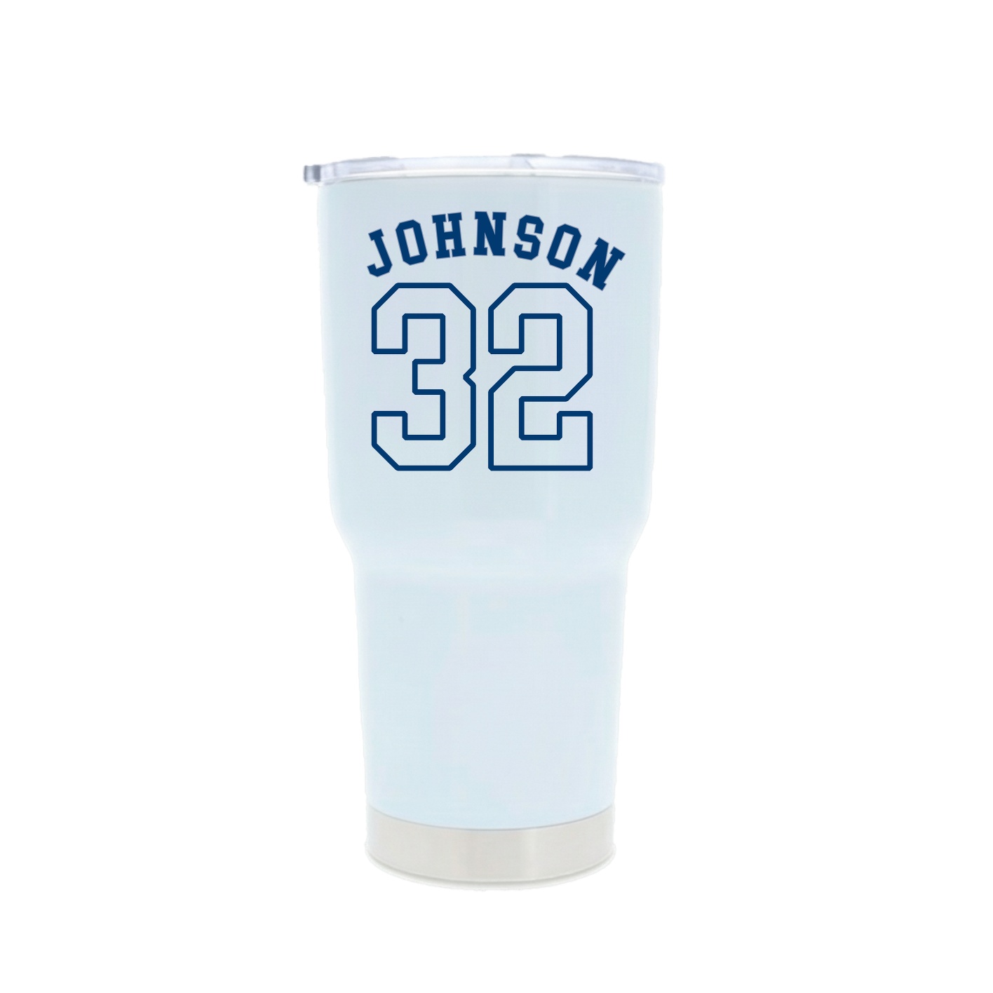 30oz Stainless Steel Tumbler — Shirsey Arch in White