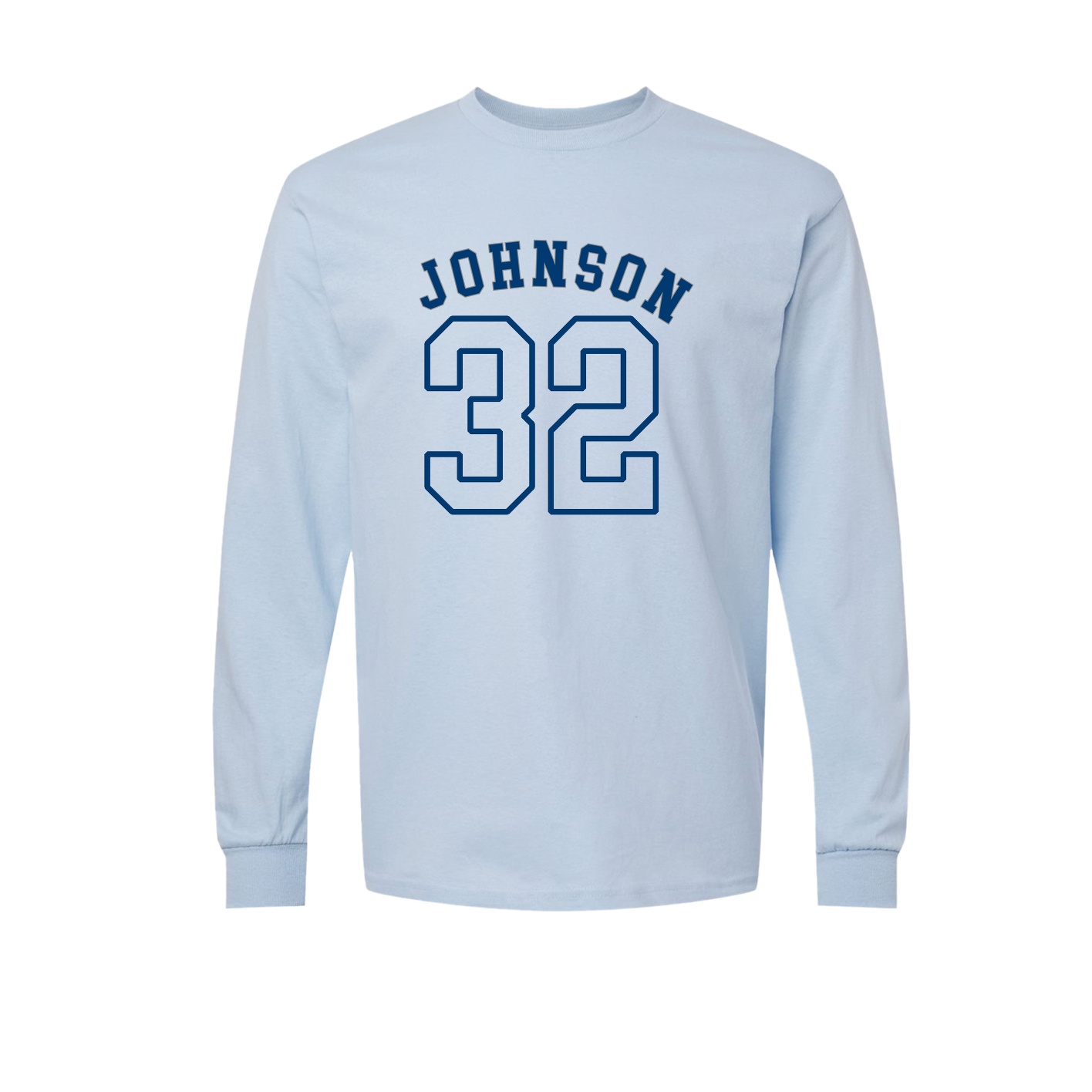 Long Sleeve Tee — Shirsey Arch in Light Blue