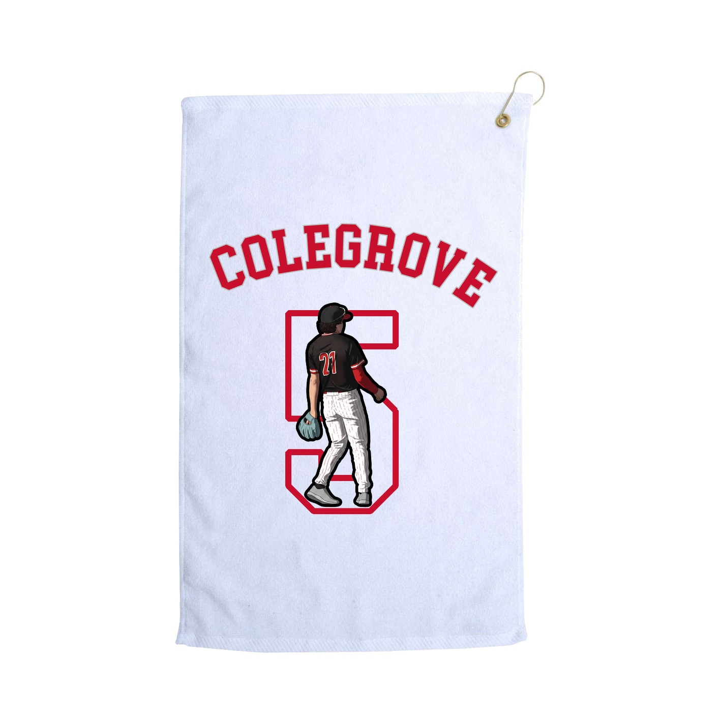 Golf Towel — Shirsey Arch in White