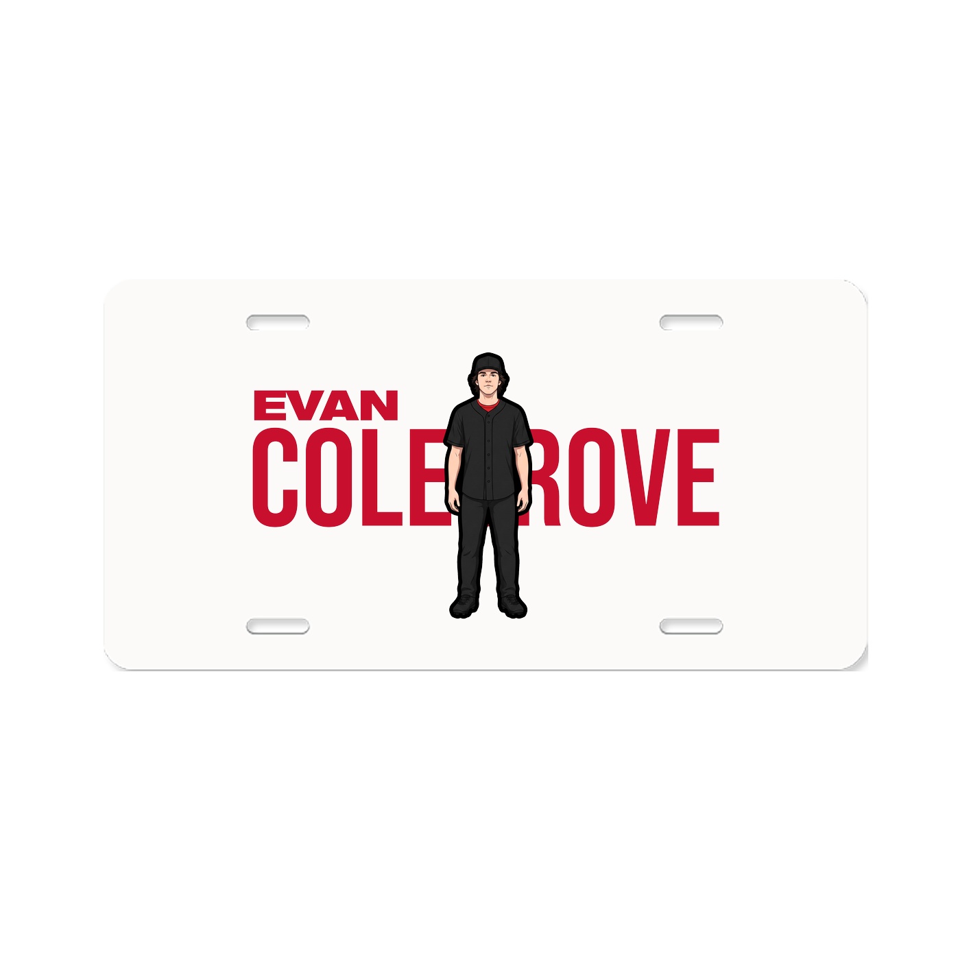 License Plate — Player Name in Classic