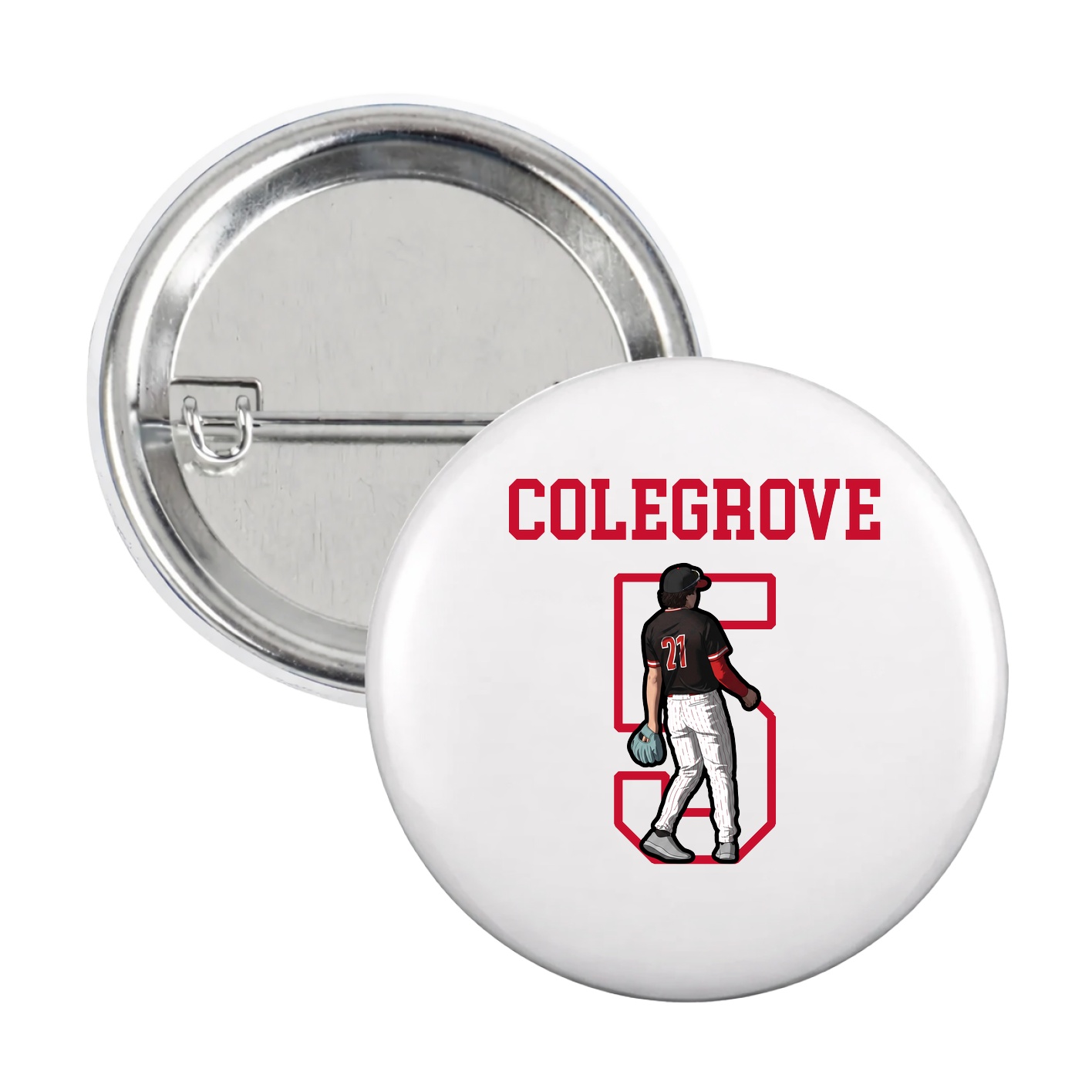Game Day Button — Shirsey in White