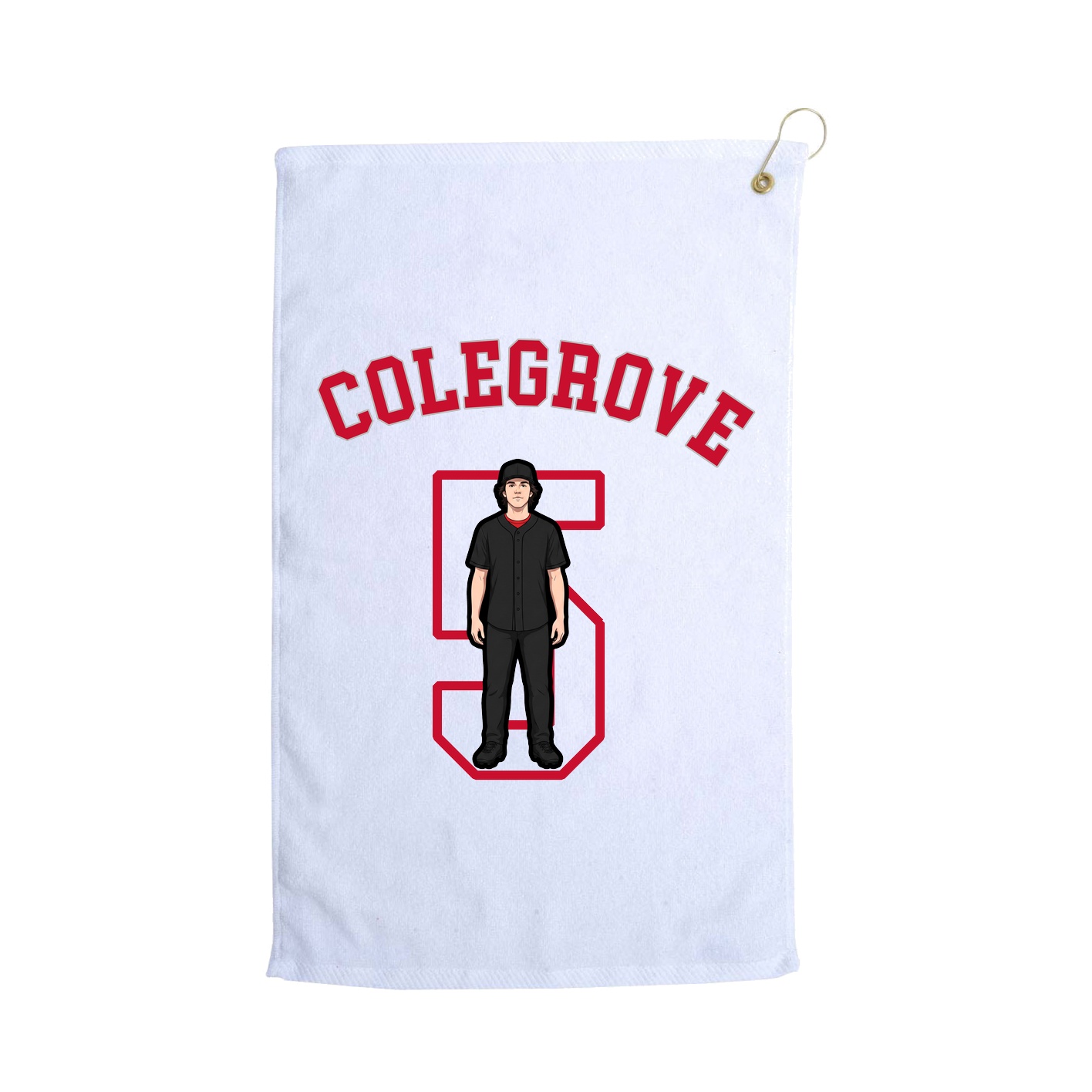 Golf Towel — Shirsey Arch in White