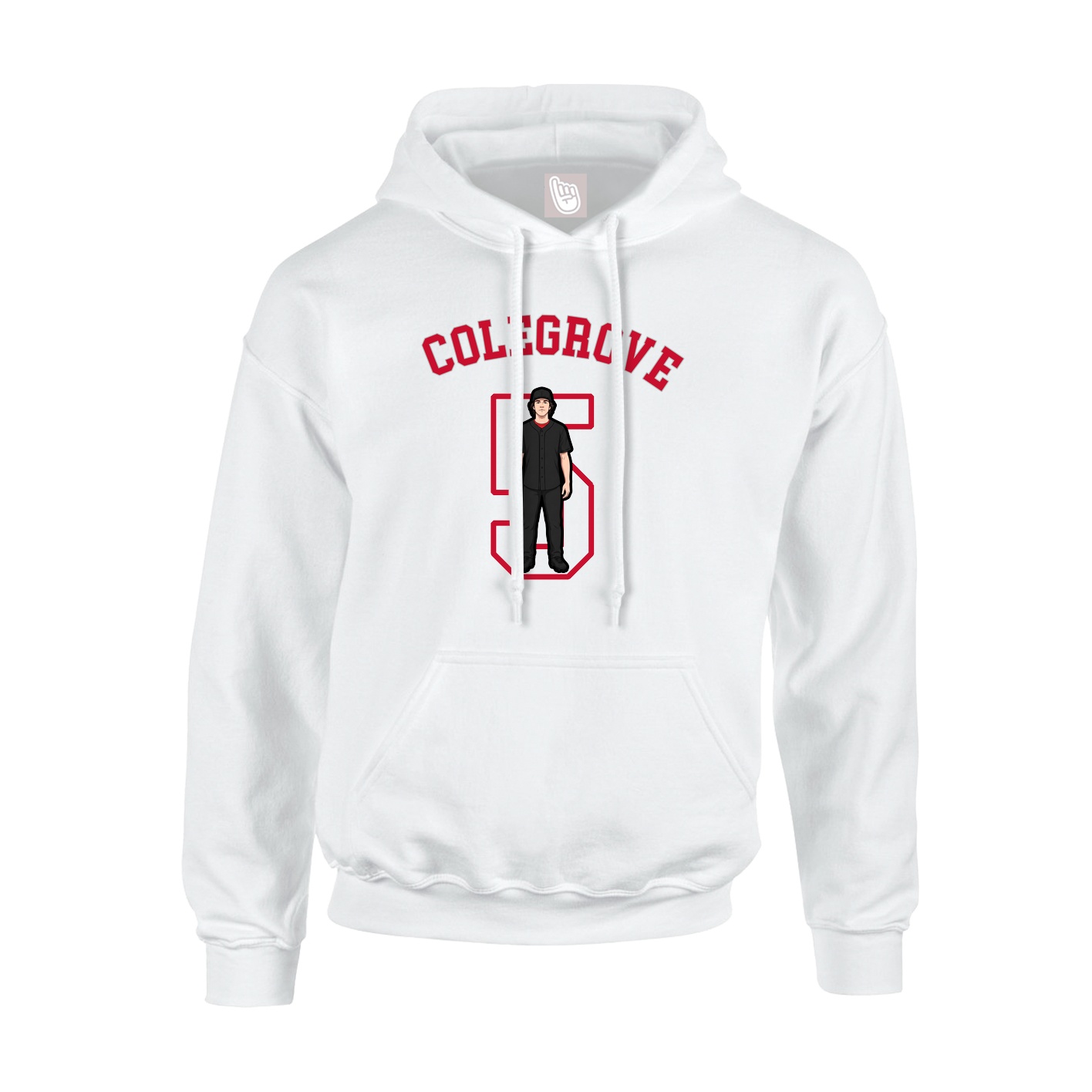 Hoodie — Shirsey Arch in White