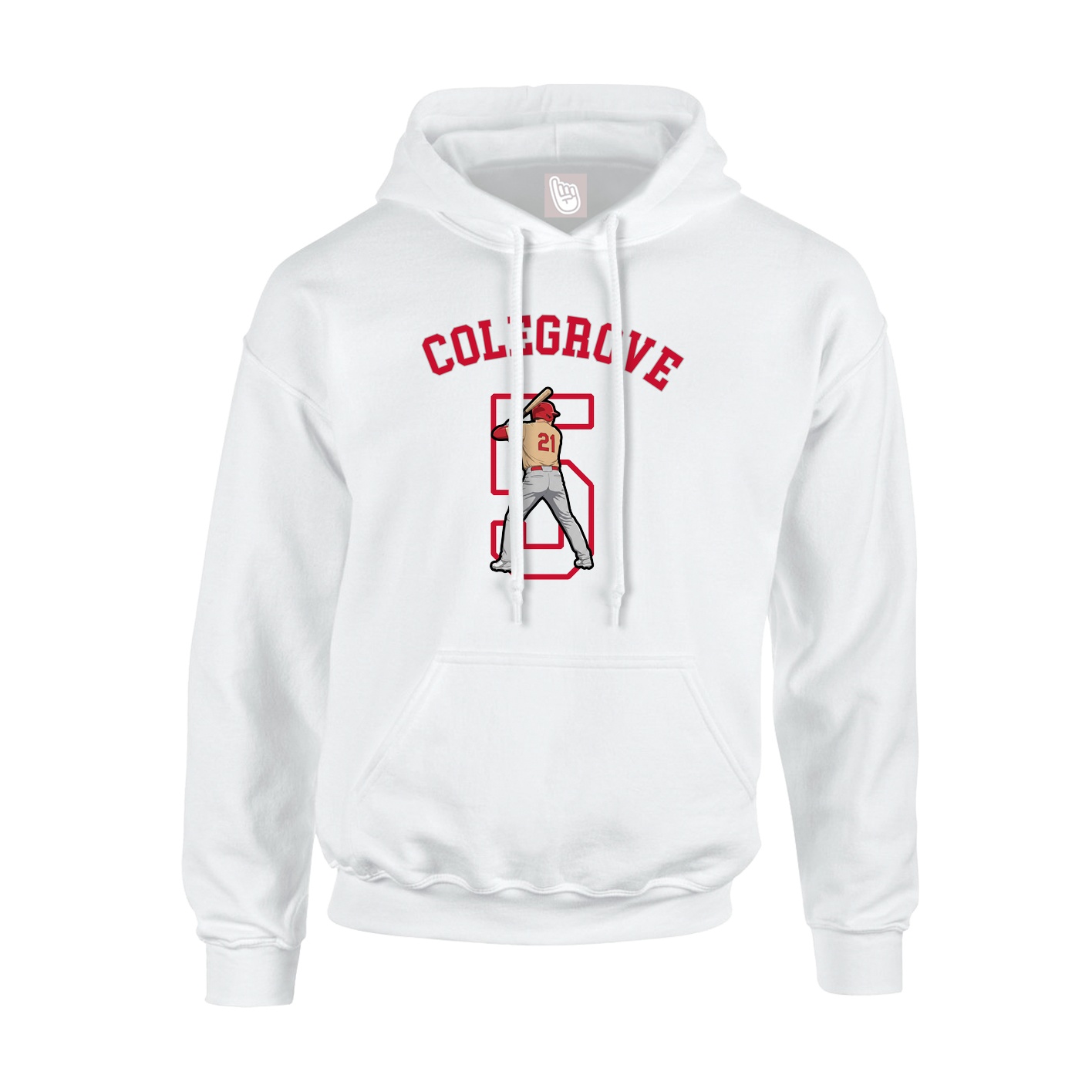 Hoodie — Shirsey Arch in White
