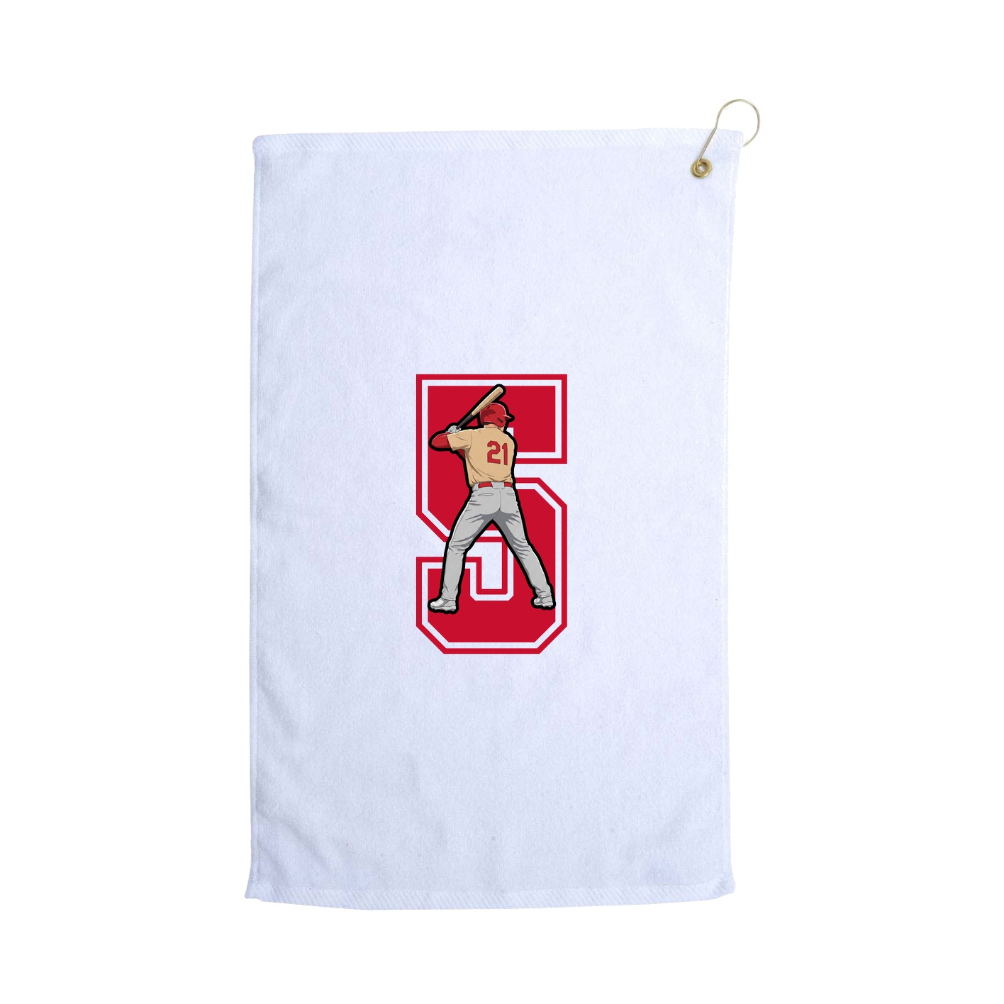 Golf Towel — Number in White