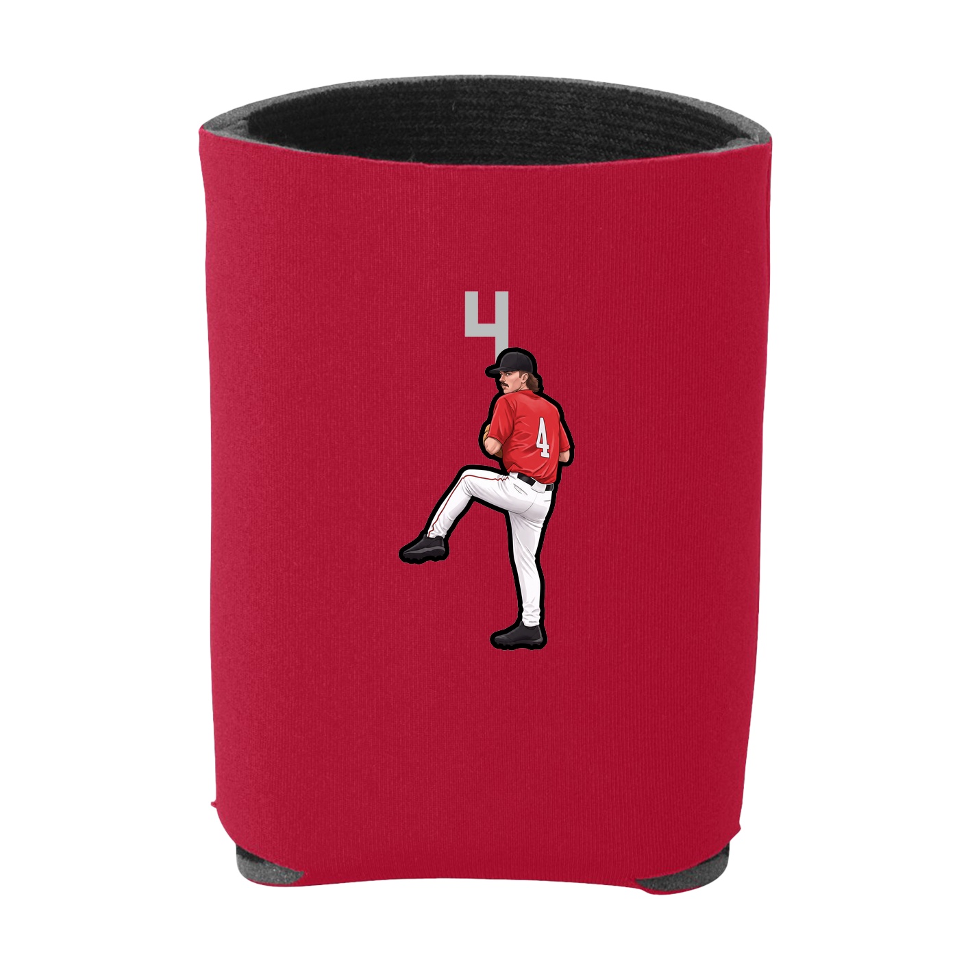 Can Holder — Number Top in Red