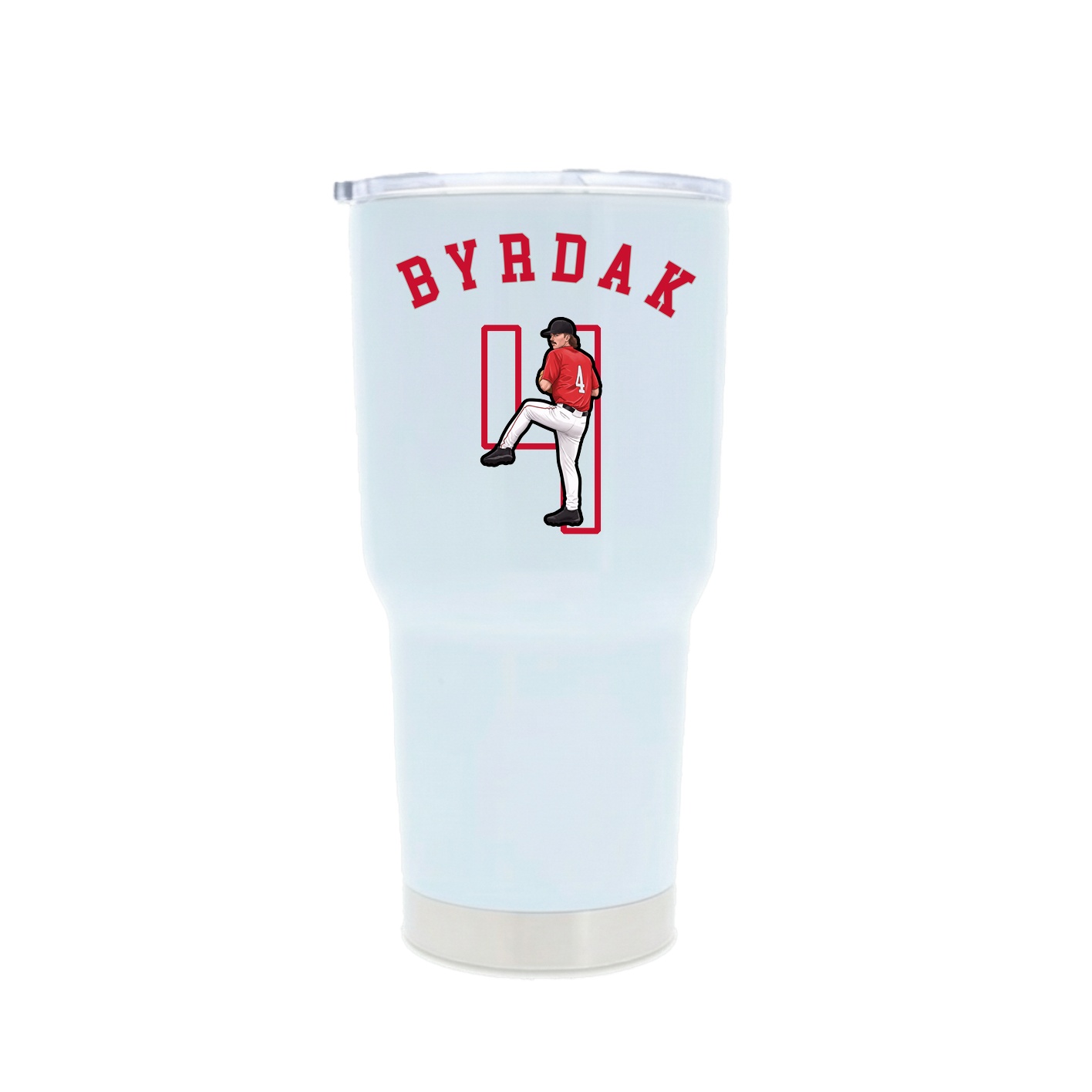 30oz Stainless Steel Tumbler — Shirsey Arch in White