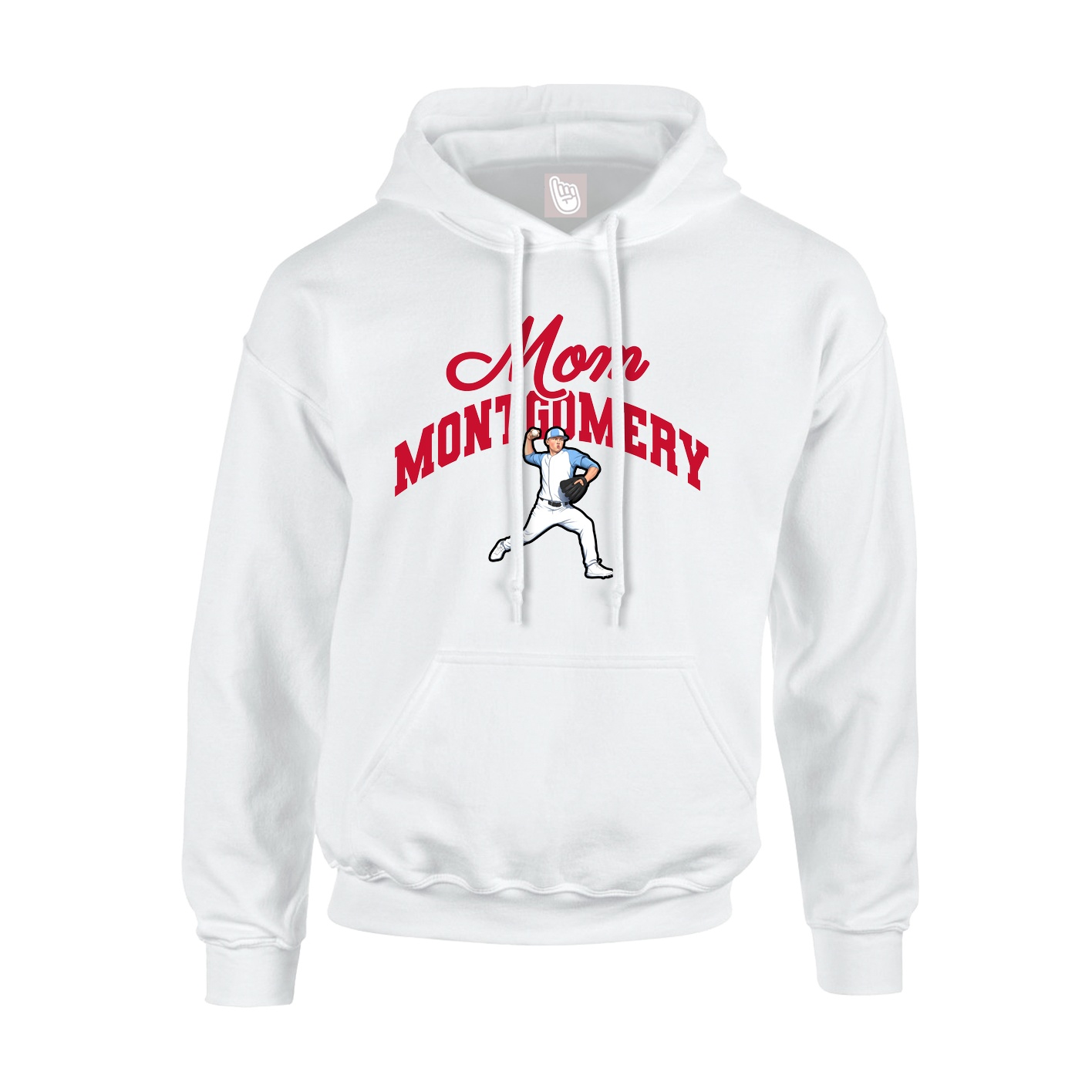Youth Hoodie — Mothers Day Arch in White