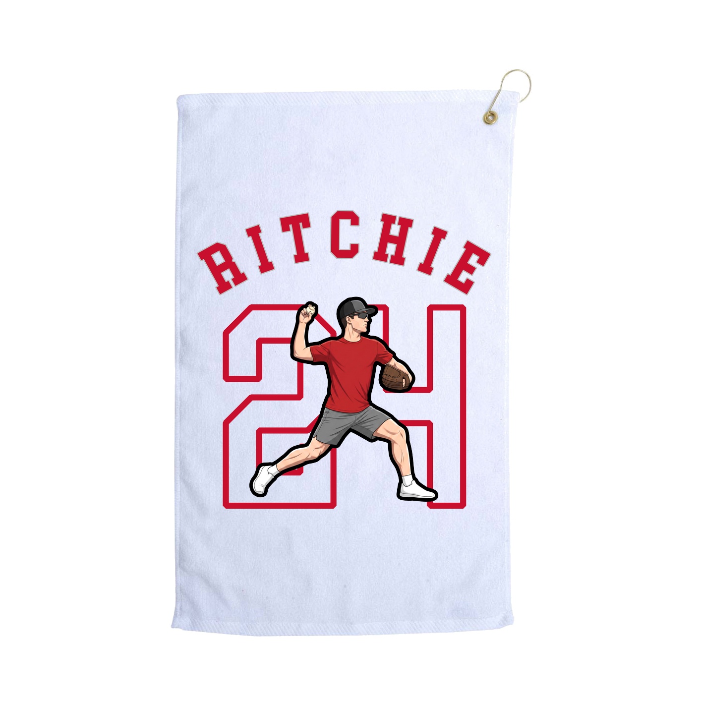 Golf Towel — Shirsey Arch in White