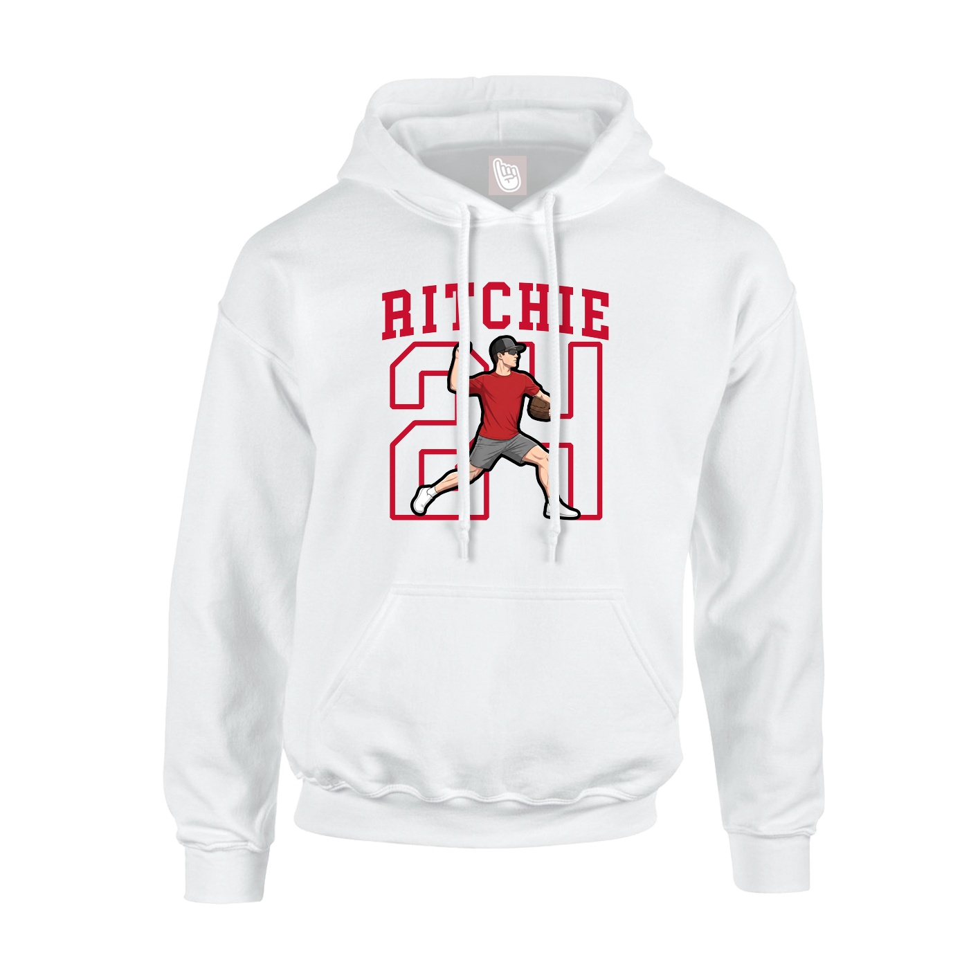 Hoodie — Shirsey in White