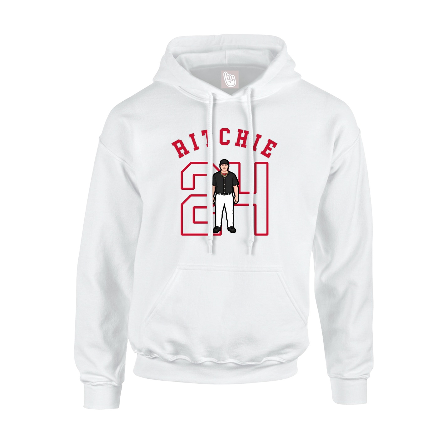 Hoodie — Shirsey Arch in White