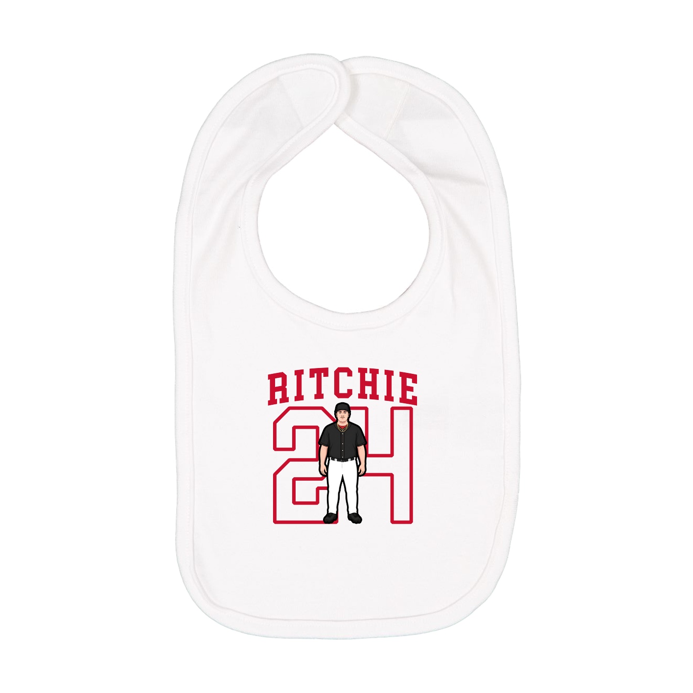 Infant Bib — Shirsey in White