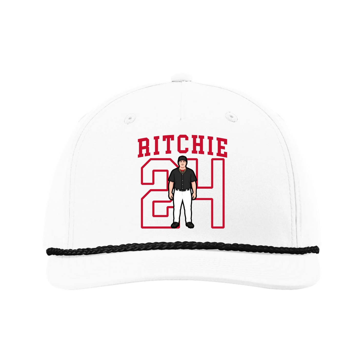 Five-Panel Classic Rope Cap — Shirsey in White